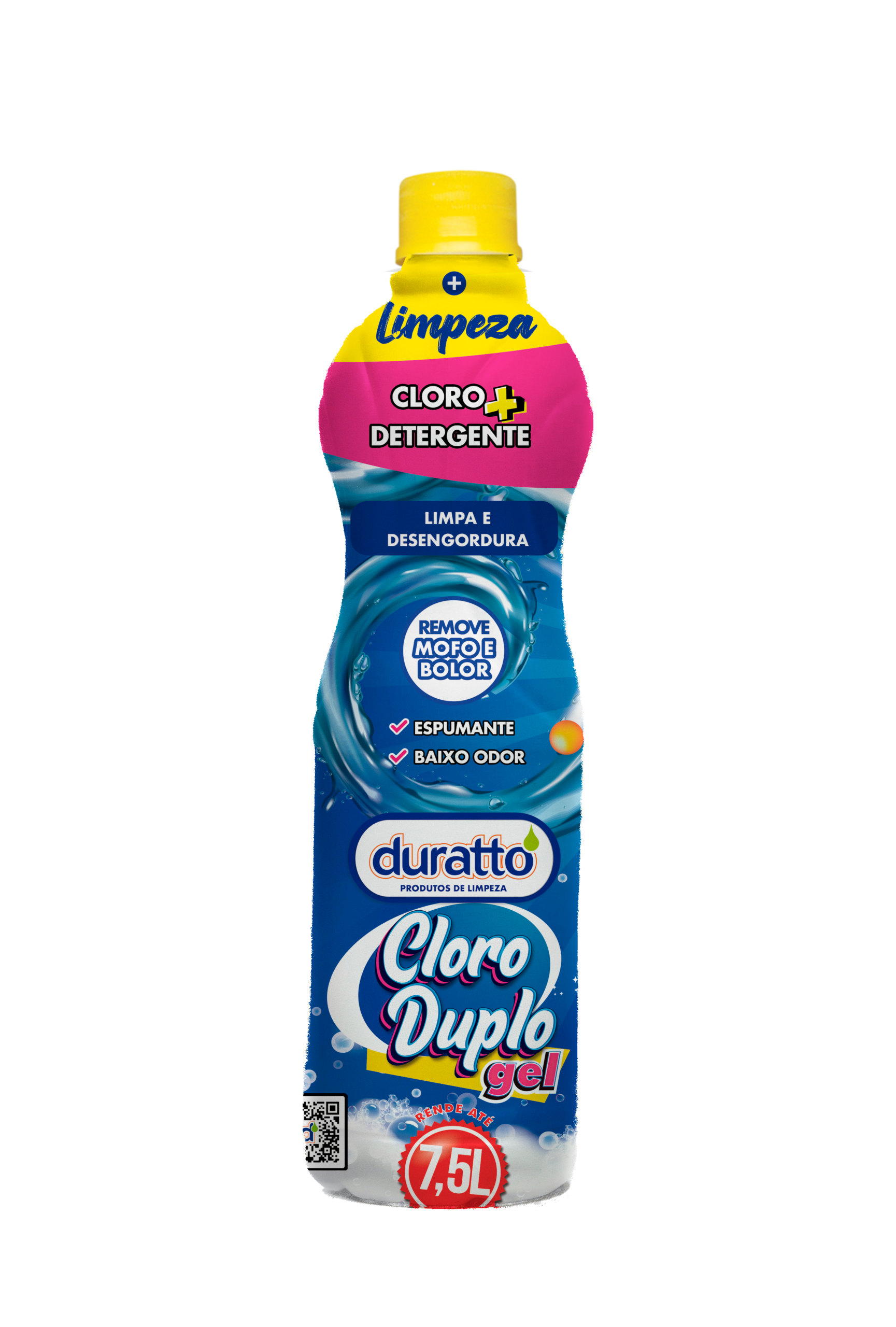 750 ml Cloro Duplo Gel mockup