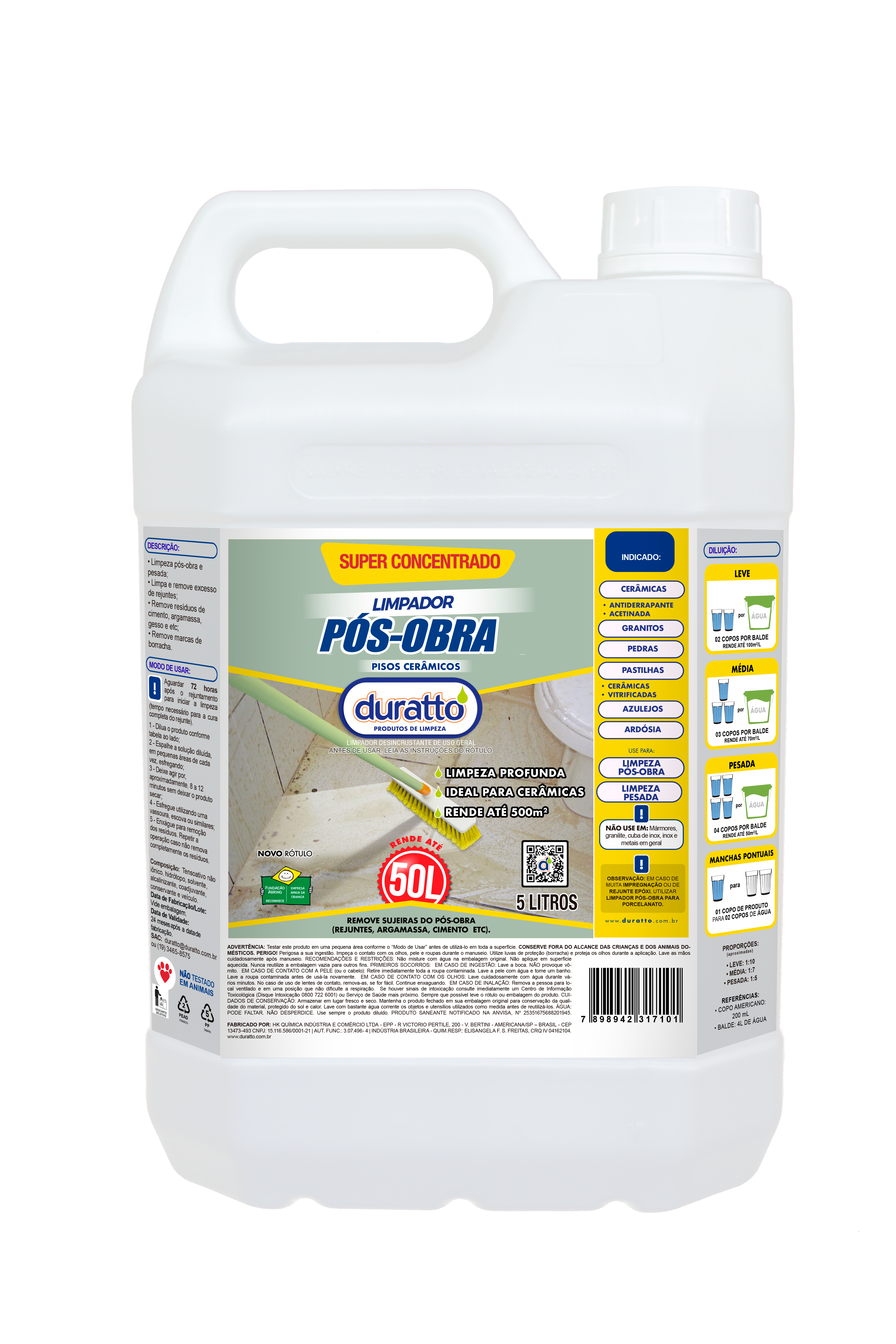 Limpador Pos-Obra 5L