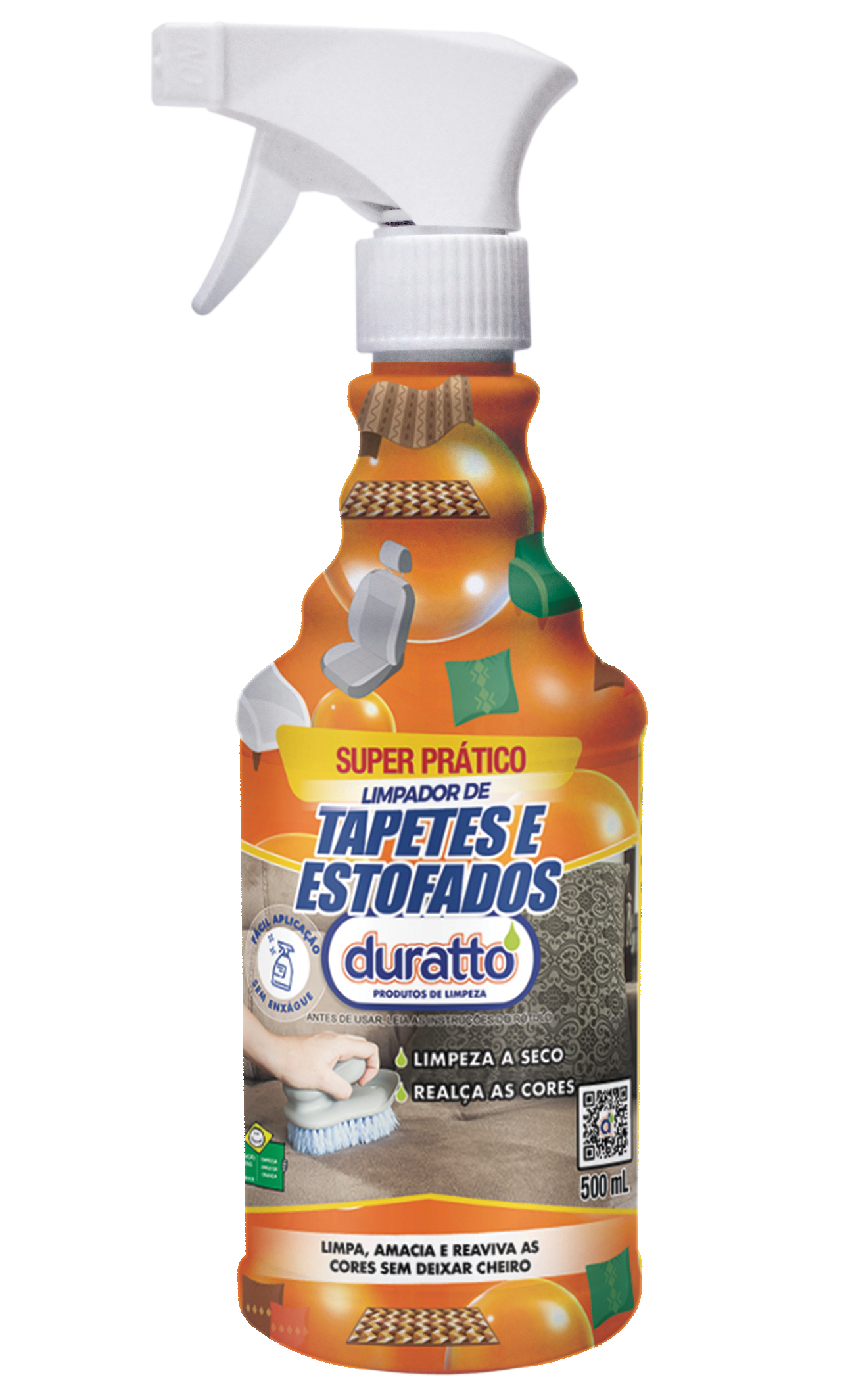 Limpador de Tapetes e Estofados 500mL Pronto Uso