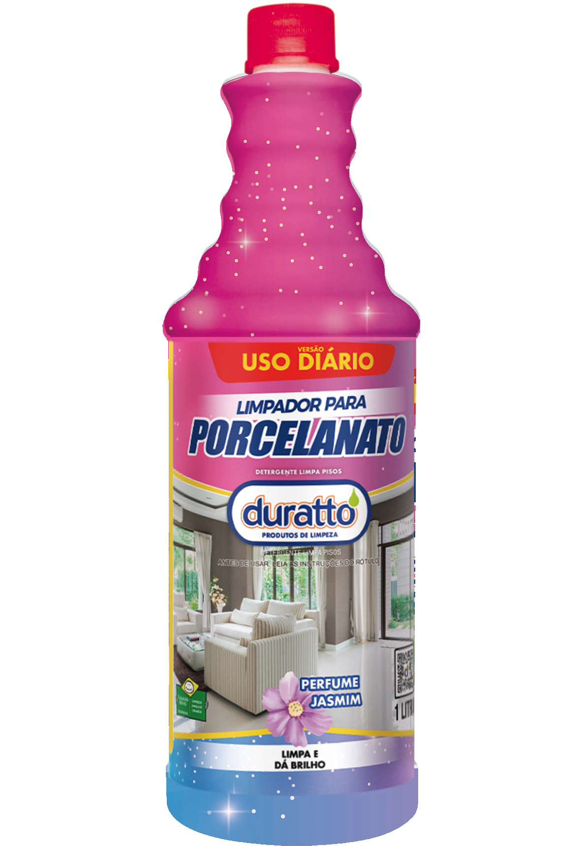 Limpador para Porcelanato Uso Diário 1L Jasmim