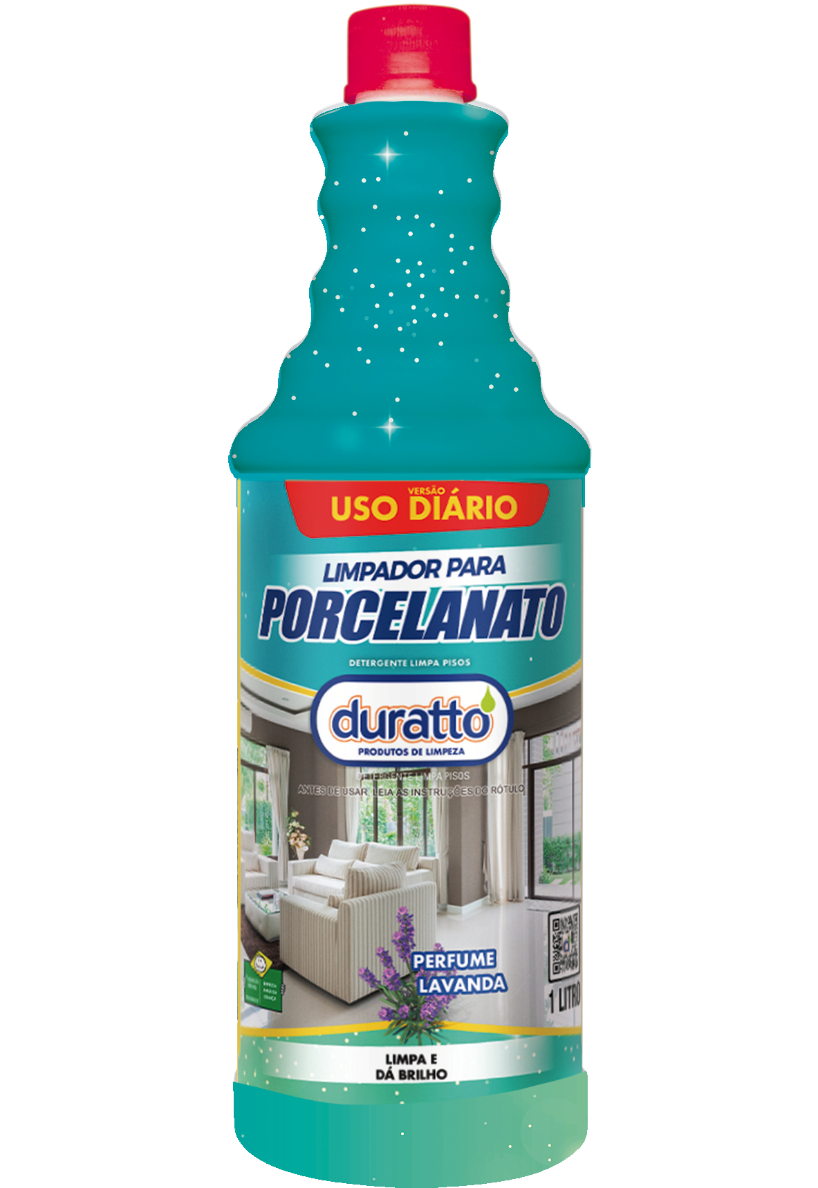 Limpador para Porcelanato Uso Diário 1L Lavanda